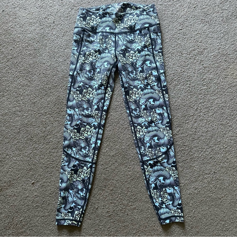 Feed Me Fight Me Don’t Be Koi Full Length Leggings
